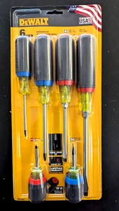 NEW DEWALT 6 Pc Heavy Duty Screwdriver set DWHT60920 - USA-Cushion Grip- Fr.Sh. - Picture 1 of 7