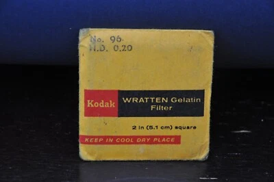 Kodak Wratten No. 96 0.20 Gelatin Filter 149 4913 50x50mm 2x2" Square Opened - Image 1 of 2