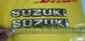 Suzuki GT185 GT250 GT380 GT550 A100 Fuel Gas Tank Emblem Gold - Picture 1 of 5