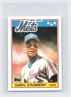 1988 Topps Mini #76 Darryl Strawberry New York Mets - Image 1 of 2