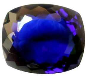 AAA+ Large Blue Ceylon Sapphire Cushion Cut 75.30 Ct. Loose Gemstone Gift Women - Picture 1 of 6