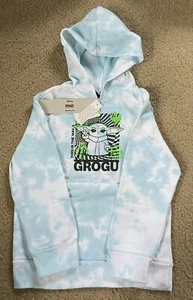 Star Wars Baby Yoda Grogu Tie Dye Pullover Hoody Hoodie Little Kids Size XS NEW - Picture 1 of 1