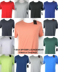 Spyder T-Shirt Loungewear Crew Neck V Neck Short Sleeve S,M,L,XL - Picture 1 of 67