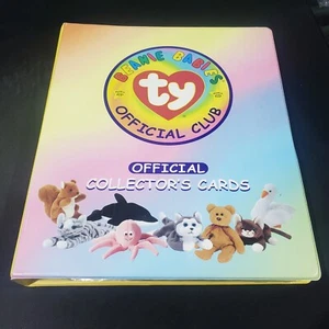 VINTAGE TY Beanie Babies Trading Card Collection Lot FULL BINDER 24+ Pages! MINT - Picture 1 of 24