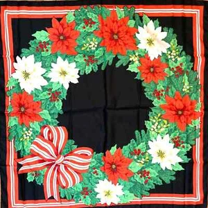 Paño grande Avon Christmas Poinsettias en excelente estado - Imagen 1 de 3
