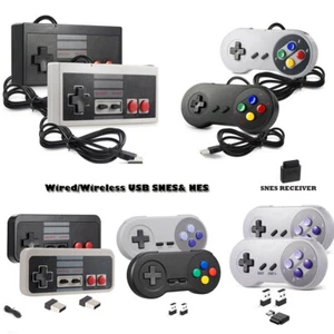 Controlador de gamepad PC USB inalámbrico/con cable SNES/NES para Mac Raspberry Pi Retropie - Imagen 1 de 97