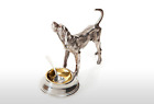 Hound Dog standing Silver Plate Silver