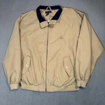 Abrigo Suéter Chaqueta Camiseta Izod Vintage Años 90 Y2K Beige Golf Invierno Deportes -L Foto 1 de 4