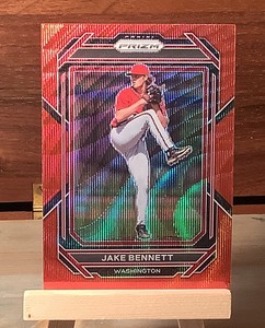 2023 Panini Prizm - Jake Bennett #51 Red Wave Refractor