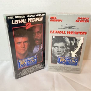 Tödliche Waffe und tödliche Waffe 2 VHS neues Wasserzeichen versiegelt 1987 & 1989 - Bild 1 von 4