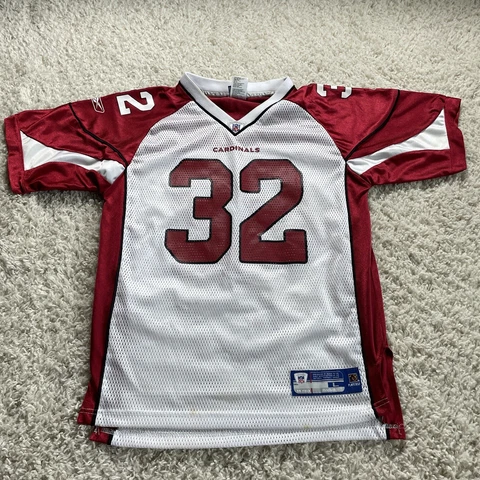 Arizona Cardinals Jersey YOUTH Large Red Reebok Edgerrin James NFL Football Boys Cover