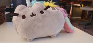 Offizielles Gund Pusheen Plüschtier grau Einhorn Stofftier 12 Zoll Kissen - Bild 1 von 7