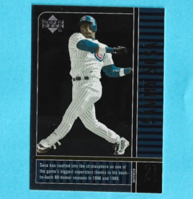 2000 Sammy Sosa Upper Deck Legends #19 Chicago Cubs - Image 1 of 2