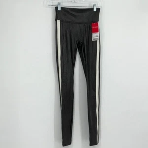 Spanx Kunstleder Streifen Leggings XS Tall Neu mit Etikett $ 110 Einzelhandel - Bild 1 von 4