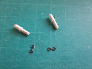 Pocher 1/8 Ferrari F40 Metal Rear Hood Pins + 4 Latch Key Locks Photoetched - Picture 1 of 2