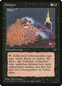 MTG Magic the Gathering 1x SP Greed (German) - Renaissance x1 - Picture 1 of 1