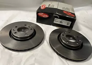 2x DELPHI brake disc brake discs set brakes front BG2688 matching Citröen - Picture 1 of 10