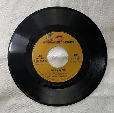 JIMI HENDRIX  Up From The Skies / One Rainy Wish  45 - Image 1 of 2