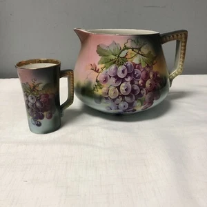 Antique Usona Goodwin Lemonade Pitcher/Jug & Mug - Picture 1 of 17