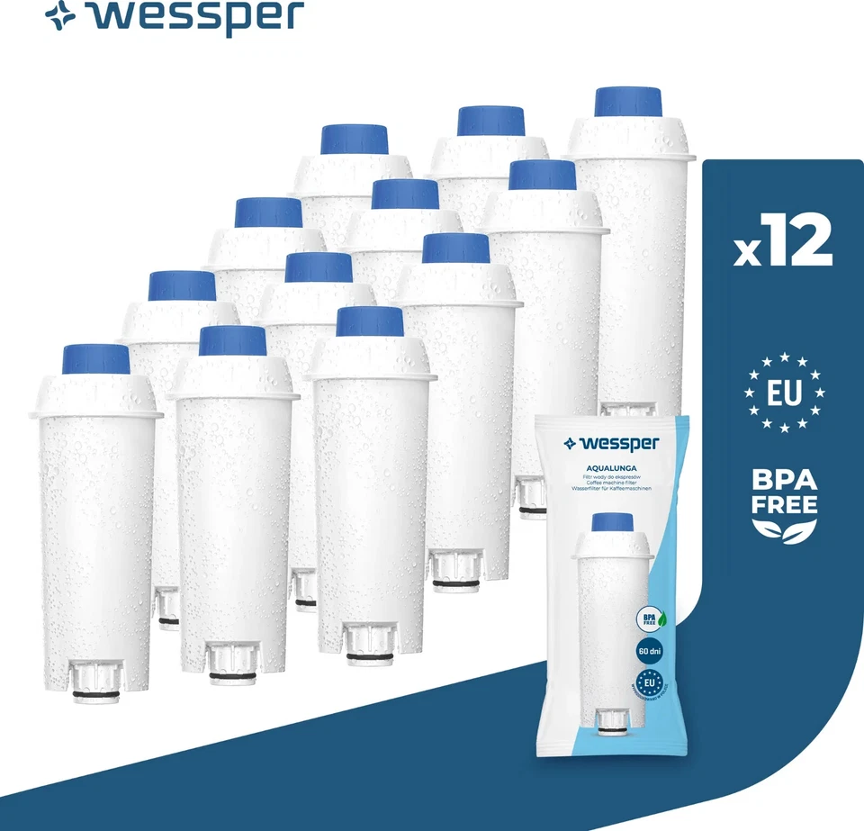 Wessper Ersatzfilter ersatz von Wasserfilter DeLonghi DLS C002 SER ECAM ESAM -12