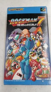 SNES Mega Man 7 Fateful Showdown Capcom Super Nintendo Software NTSC-J - Picture 1 of 7