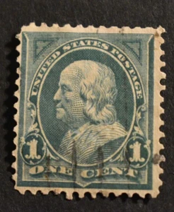 1898 US Scott #279 - 2 Cent - Franklin - Used/LH/NG/VF - Picture 1 of 2