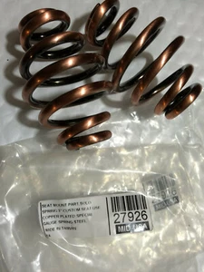 Antiguos resortes de asiento individual chapados en cobre Harley Davidson Bobber - Imagen 1 de 2