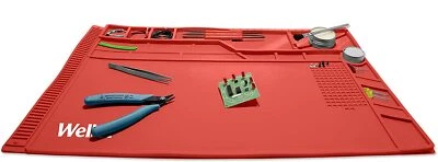 Tappetino in Silicone 55 x 35 cm per la saldatura elettronica Weller WLACCWSM1