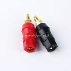 2pcs Binding Post Speaker Cable Amplifier Banana Plug Jack Connector