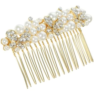 Hair Comb Headgear Bride Rhinestone Headpiece Bridal Accessories Accessory - Zdjęcie 1 z 12