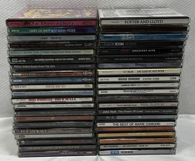 40+ Lot Mixed Title Genre Music CDs 80s 90s 2000s Soft Rock Pop Easy Listening - Image 1 of 4
