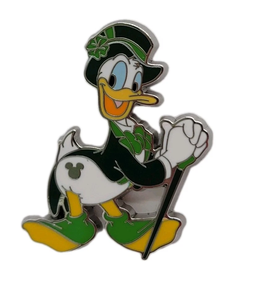 Hidden Disney Pin 2025 WDW Donald Duck Holidays St Patrick's Day #170979 Trade - Image 1 of 4