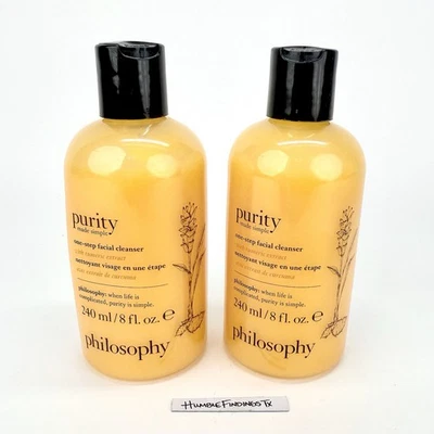 (2) Limpiador facial simple Philosophy Purity Made CÚRCUMA - 240 ml / 8 oz Foto 1 de 4