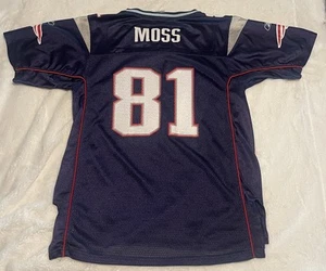 Randy Moss #81 New England Patriots Reebok NFL Jersey-Youth Sz XL 18-20 - Picture 1 of 6