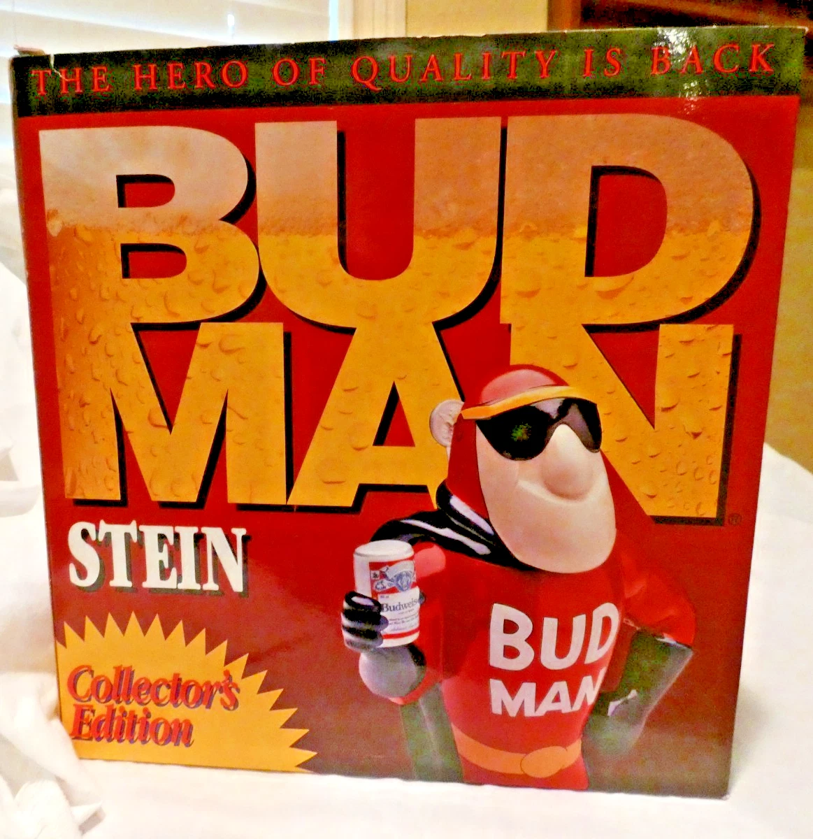 Budman Stein In Collectible Budweiser Beer Glasses for sale | eBay