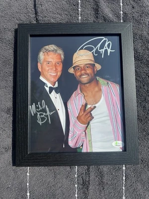 ROY JONES JR. & MICHAEL BUFFER Dual Signed Autograph 8x10 Framed PHOTO JSA CERT - Image 1 of 4