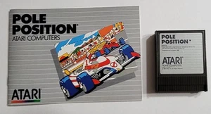 POLE POSITION ATARI 400/800/XL/XE Game cartridge w/ Manual tested working - Picture 1 of 1