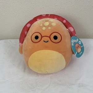 Squishmallow 8 inch Caine the Orange Turtle Wearing Glasses Plush NEW with Tags - Picture 1 of 5
