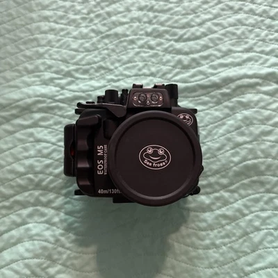 Carcasa impermeable submarina 40M para cámara EOS M5 estuche de buceo bolsa cubierta Foto 1 de 4