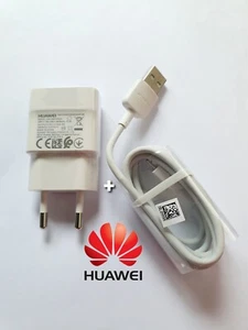 HUAWEI HW-050100E01 European EU 2PIN Charger Travel Adapter +MICRO-USB Cable Wht - Picture 1 of 12