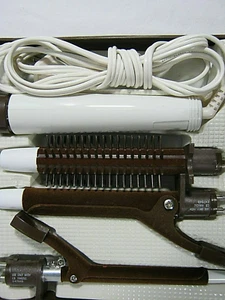 CONAIR VTG 80s Twist 'n Curl Trio Curling Iron Brush Set In Case 3 Styling Heads - Picture 1 of 8