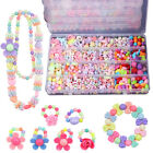 DIY Bracelet Arts Craft Make Own Beads Girls Kids Jewellery Making Kit Beads Box