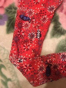 Lularoe OS Leggings Holiday  Fireworks Red White Blue Pop Bang Boom - Picture 1 of 1
