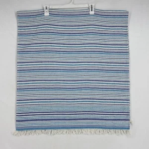 Casal Garcia Casual Tessuto Tavola Runner Blu Righe Bianche Cotone Portogallo - Foto 1 di 7