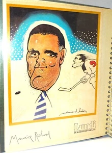 14 70s Cartoons of Canadiens Players Maurice Richard , Henri, Jean Béliveau and - Picture 1 of 19