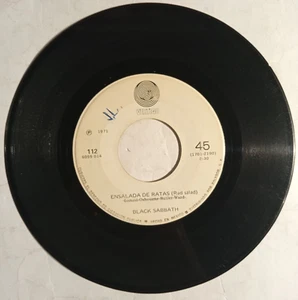 BLACK SABBATH - PARANOICO / ENSALADA DE RATAS - 1971 RARE MEXICAN 7" SINGLE - Imagen 1 de 3