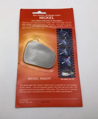 Spin Doctor RI Nickel Golf Wedge Insert NEW - Image 1 of 3
