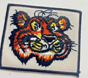 Vintage 1970s Esso Exxon Tiger Patch Embroidered Uniform Jacket Shoulder Patch - Picture 1 of 4