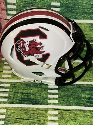 South Carolina Gamecocks Mini Custom  Football  Helmet  Worn 11/16/24 vs Mizzou - Image 1 of 4