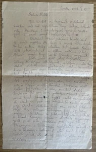 Jüdische alte Briefhandschrift Handschrift in Ungarn 2 Seiten 1940 - Bild 1 von 4